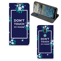 Nokia 2.4 Design Case Flowers Blue DTMP
