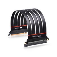 Thermaltake PCIe Riser-kabel PCIe 4.0 PCIe x16 stekker, PCIe x16 bus 0.30 m Zwart AC-058-CO1OTN-C1 - thumbnail