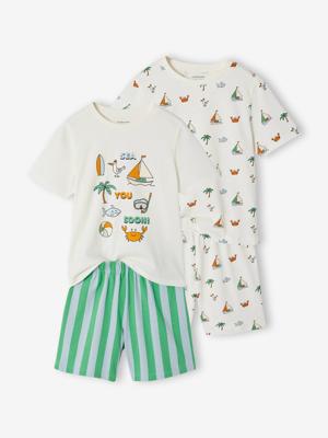 Set van 2 pyjamashorts ecru Set van 2 pyjamashorts ecru