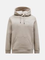 Peak Performance Original Small Logo Hood Trui Heren Avid Beige XL