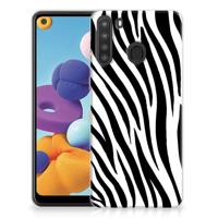 Samsung Galaxy A21 | TPU Hoesje | Zebra