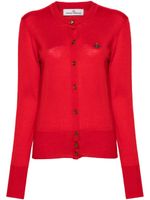 Vivienne Westwood cardigan à broderies Orb - Rouge - thumbnail