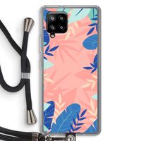 Tropisch: Samsung Galaxy A42 5G Transparant Hoesje met koord