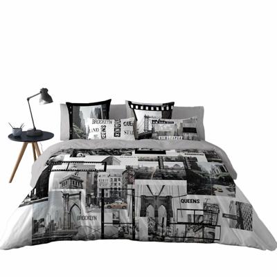 Dekbedovertrek Naturals DOWNTOWN Bed van 180 3 Onderdelen 260 x 220 cm
