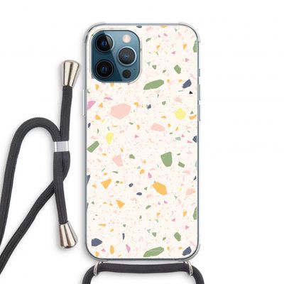 Terrazzo N°21: iPhone 12 Pro Transparant Hoesje met koord