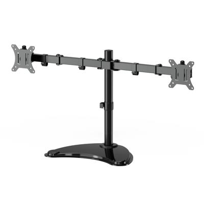 Bureaustandaard voor twee monitoren (draaien, kantelen, roteren), 13“-32&apos;&apos;