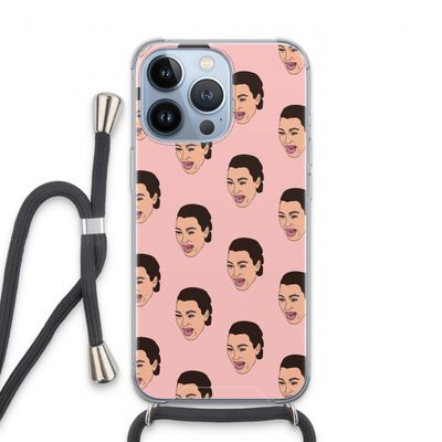 Ugly Cry Call: iPhone 13 Pro Transparant Hoesje met koord