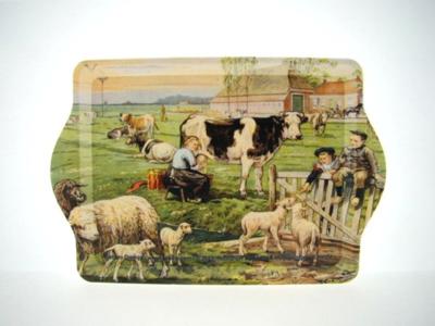 Dienblad Ot en Sien bij de schapen