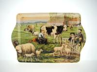 Dienblad Ot en Sien bij de schapen Dienblad Ot en Sien bij de schapen