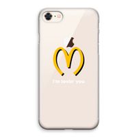 I'm lovin' you: iPhone 8 Transparant Hoesje