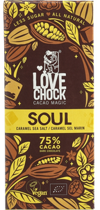 Lovechock Soul Vegan Pure Chocolade | Karamel Zeezout