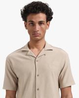 Croyez Homme Ribbed Shirt Cr1-ss25-25 Overhemd 099 Sand Croyez Homme Ribbed Shirt Cr1-ss25-25 Overhemd 099 Sand