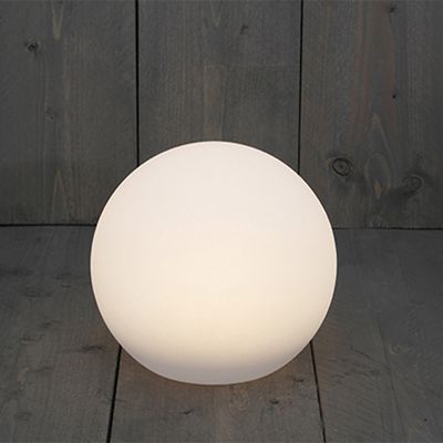 Solar bol lamp - kunststof - D25 cm - warm wit - tuinverlichting Solar bol lamp - kunststof - D25 cm - warm wit - tuinverlichting