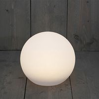 Solar bol lamp - kunststof - D25 cm - warm wit - tuinverlichting - thumbnail