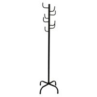 Gerimport - kapstok - zwart - metaal - 8 haken - 50 x 175 cm