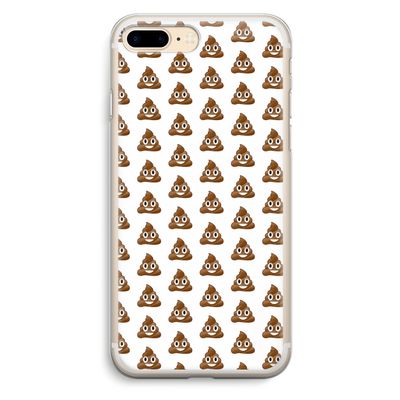 Poop emoji: iPhone 7 Plus Transparant Hoesje