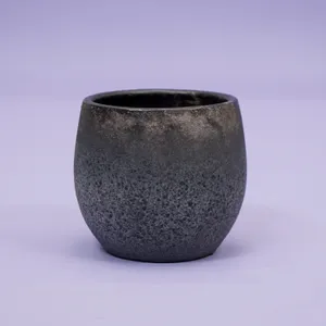 Pot milaan d19h17cm zwart