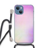 Flow mist pastel: iPhone 13 mini Transparant Hoesje met koord