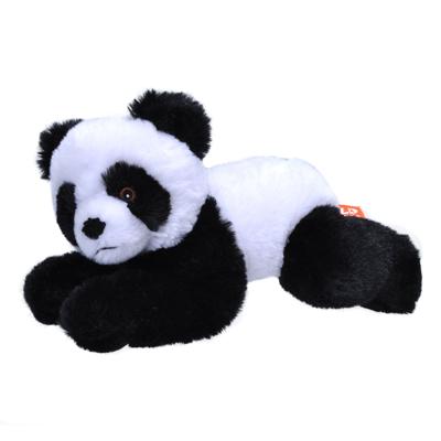 Wild Republic pluche dieren knuffel - Panda beer - zwart/wit - 24 cm - Panda beertjes knuffels