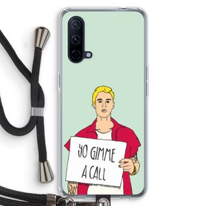 Gimme a call: OnePlus Nord CE 5G Transparant Hoesje met koord