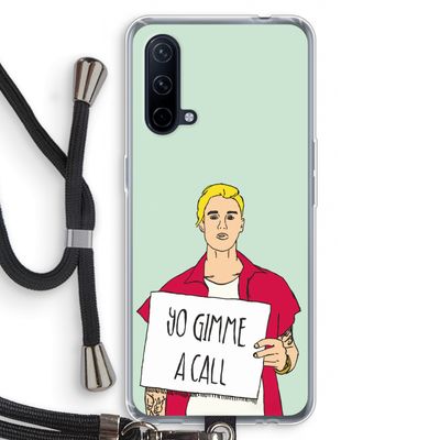 Gimme a call: OnePlus Nord CE 5G Transparant Hoesje met koord