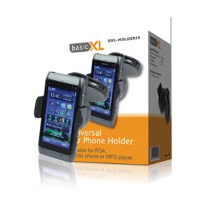 basicXL BXL-HOLDER50 houder Mobiele telefoon/Smartphone, MP3 speler, Draagbare mobiele computer Zwart