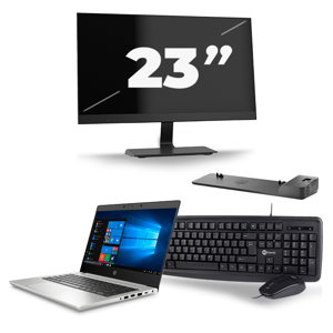 HP ProBook 430 G7 - Intel Core i5-10e Generatie - 13 inch - 16GB RAM - 256GB SSD - Windows 11 + 1x 23 inch Monitor