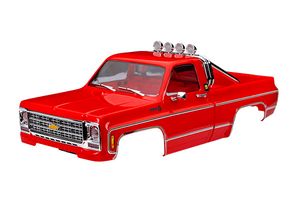 Traxxas - Body, Chevrolet K10 Truck (1979), complete, red (TRX-9811-RED)