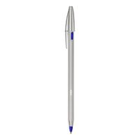 Balpen Bic Cristal Re-new blauw blister 1 pen + 2 vullingen - thumbnail