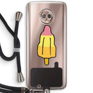 Raketijsje: Motorola Moto G6 Transparant Hoesje met koord