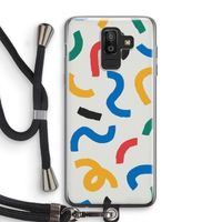 Illustratieve pop 2: Samsung Galaxy J8 (2018) Transparant Hoesje met koord