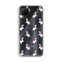 Eenhoorns overal: Huawei P40 Lite Transparant Hoesje