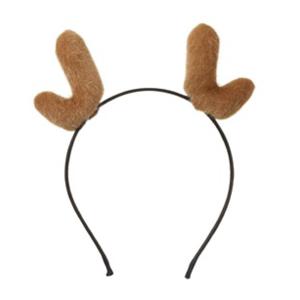 Rendier diadeem - gewei - bruin - 19 x 17 cm - haarband - kerstaccessoires