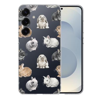 TPU Hoesje Samsung Galaxy S25 Plus - Konijntjes Backcover