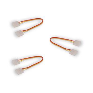 3x Dual White koppelstuk met kabel 15 cm soldeervrij