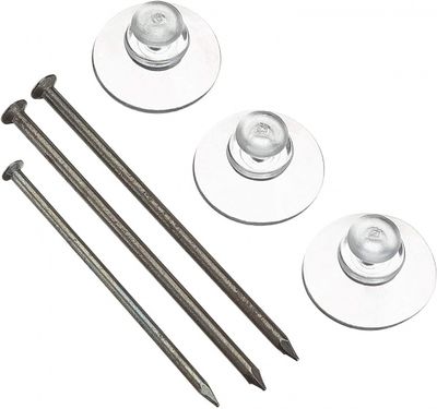 Kids At Work spijkerbeschermers junior 8 cm rubber transparant