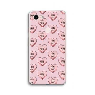 Chicks before dicks: Google Pixel 3 XL Transparant Hoesje
