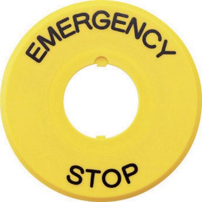 Idec HAAV-27 HAAV-27 Opschriftbord Met NOT-AUS schakelaar EMERGENCY STOP 1 stuk(s) Piece