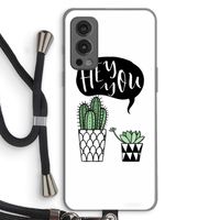 Hey you cactus: OnePlus Nord 2 5G Transparant Hoesje met koord