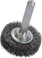 NORTON ronde staaldraadborstel round brush with 6mm shaf 50x10 steel