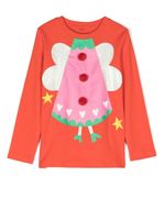 Stella McCartney Kids t-shirt imprimé à manches longues - Rouge