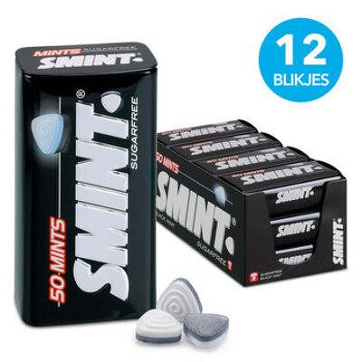 Smint Smint - Blackmint 50 Mints 12 Stuks