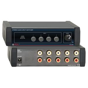 RDL EZ-SX4X- Stereo audio input switcher