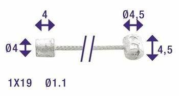 Elvedes derailleurkabel 2.25m nexus / / (6400)