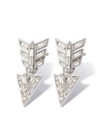 Annoushka boucles d'oreilles en or blanc 18ct pavées de diamants - Argent - thumbnail