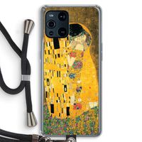 Der Kuss: Oppo Find X3 Pro Transparant Hoesje met koord