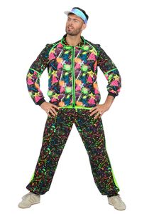 Fout Neon trainingspak 80´s Volwassenen