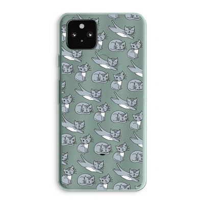 Poezen: Google Pixel 5a 5G Transparant Hoesje