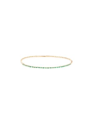 Suzanne Kalan collier ras du cou en or 18ct orné d'émeraudes