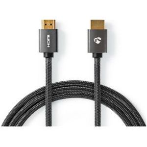 High Speed HDMI-kabel met Ethernet | HDMI-HDMI | Gun Metal Grey | 2m |
